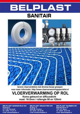 Vloerverwarming op rol